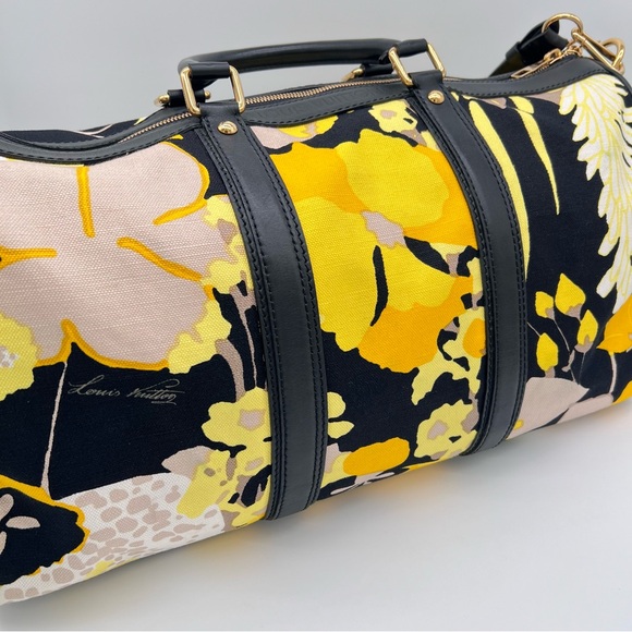 Louis Vuitton Keepall Bandouliere Bag 50 Rare and Limited Edition Floral - Picture 3 of 15